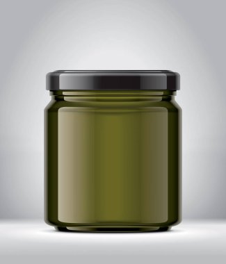 Arkaplanda Cam Kavanoz Model. 