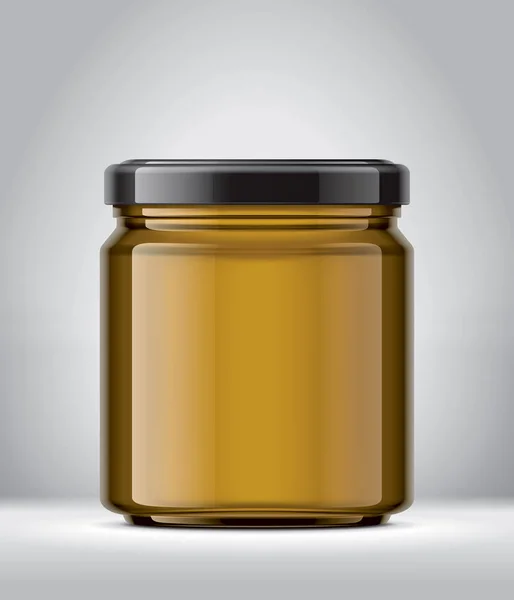 Glass Jar Mockup Achtergrond — Stockfoto