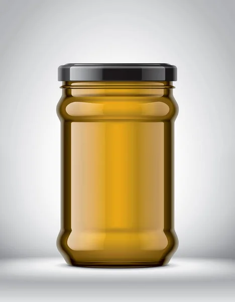 Glass Jar Mockup Achtergrond — Stockfoto