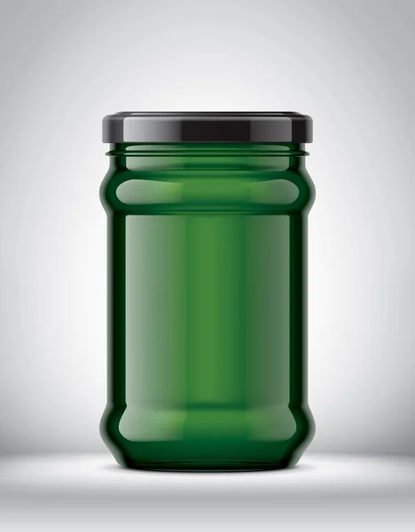 Mockup Jar Kaca Latar Belakang — Stok Foto