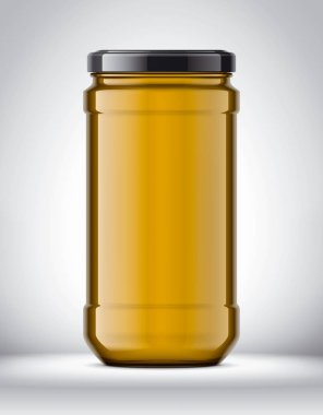 Arkaplanda Cam Kavanoz Model. 