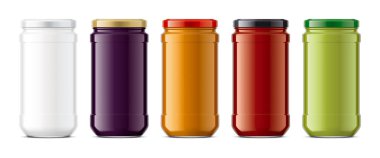 Cam kavanoz modeli seti. 