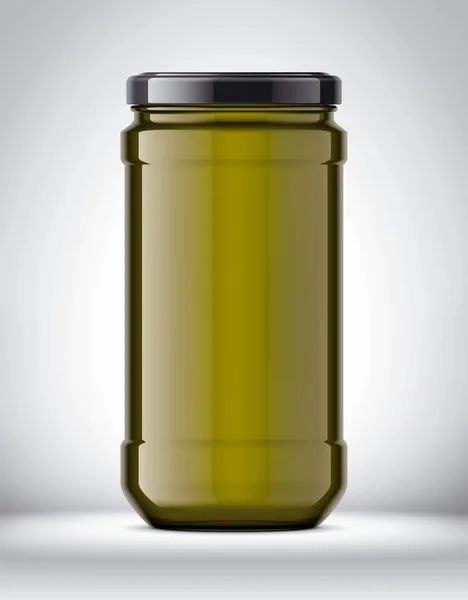 Glass Jar Mockup Achtergrond — Stockfoto