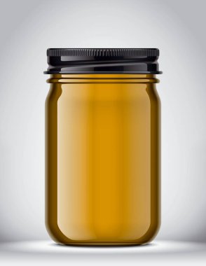 Arkaplanda Cam Kavanoz Model. 