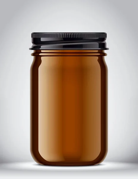 Glass Jar Mockup Achtergrond — Stockfoto