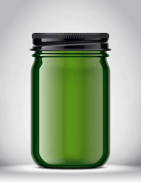 Glass Jar Mockup Achtergrond — Stockfoto