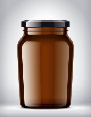 Arkaplanda Cam Kavanoz. 