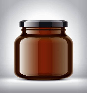 Arkaplanda Cam Kavanoz. 