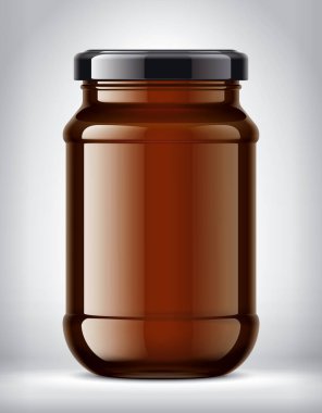 Arkaplanda Cam Kavanoz. 