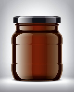 Arkaplanda Cam Kavanoz. 