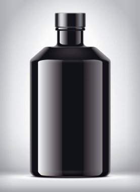 Arkaplanda Cam Şişe. 