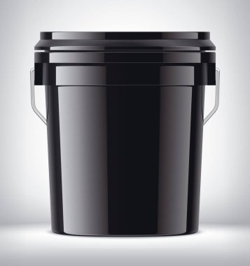 Arkaplanda Plastik Kova. 