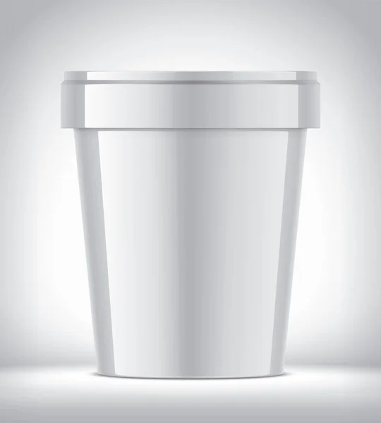 Copa Plástico Para Helado Fondo Versión Brillante —  Fotos de Stock