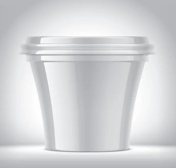 Plastic Cup Background Glossy Surface Version — Stock Photo, Image