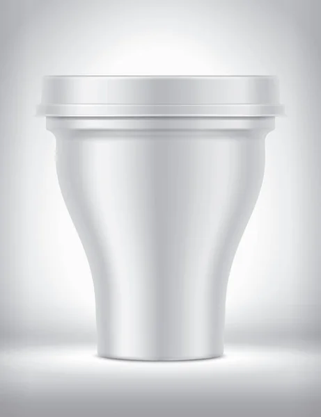 Tazza Plastica Sfondo Versione Superficie Opaca — Foto Stock