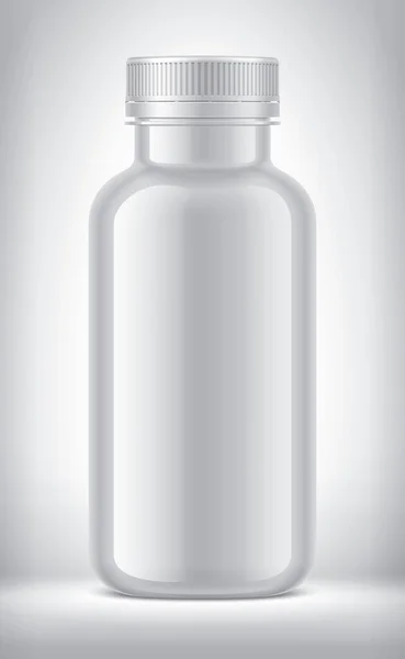 Пластиковая Бутылка Заднем Плане Непрозрачная Бутылка — стоковое фото