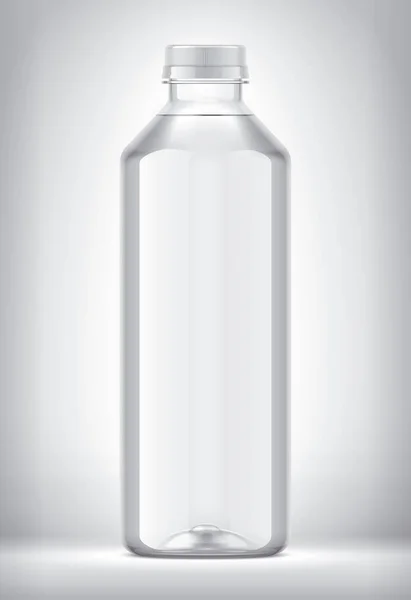 Botella Plástico Sobre Fondo —  Fotos de Stock