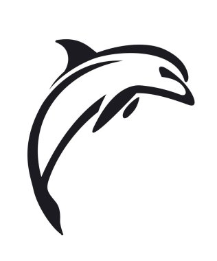 Yunus. Basit B / W illüstrasyonu. 