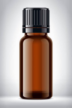 Arka planda tıbbi şişe. 