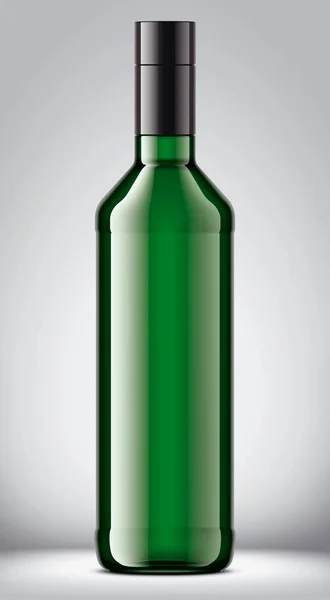 Download Glass Bottle Mockup Detailed Illustration Package Vodka Stock Photo 292766696