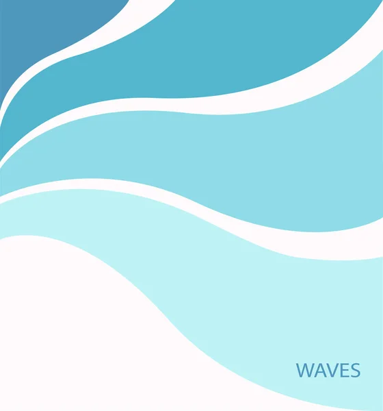 Водна хвиля Логотип абстрактний дизайн . — стоковий вектор