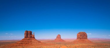 Monument vally in Arizona USA,  blue sky with nobody clipart