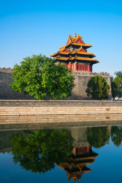 Turret Forbidden City Beijing China Blue Sky Nobody — Stock Photo, Image