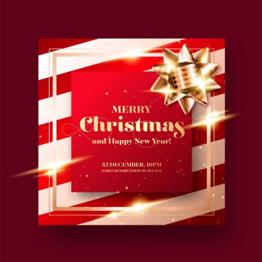 Mutlu Noeller ve mutlu yeni yıl 2019 tebrik kartı arka plan. Minimalist Xmas Poster tasarımı. Sosyal medya grafik şablonu. Noel Partisi Davetiyesi. Sıkı, lüks, şık, Modern Style.