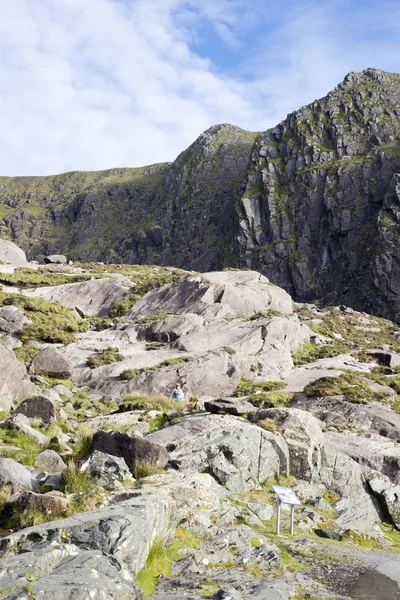 Berg Och Klippor Vid Conor Passera Ringen Kerry Vilda Atlantiska — Stockfoto