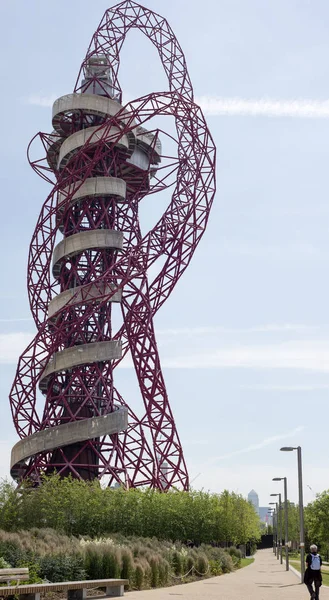 Arcelormittal Globe Sculpture Stratford East London — Stock Photo, Image