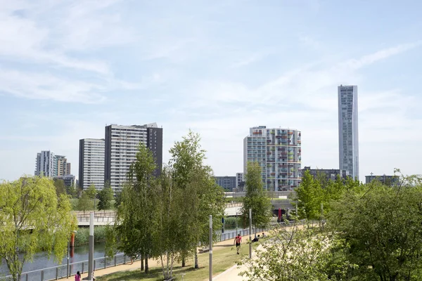 Das Olympische Dorf Stratford East London — Stockfoto