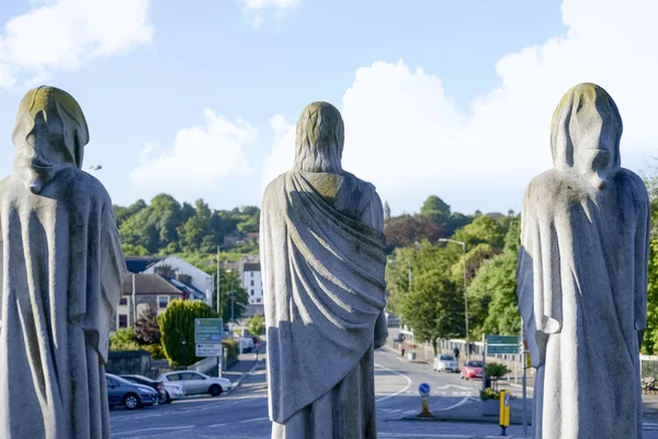 Faceless Monk Statues Town Fermoy County Cork Ireland — Stock Photo, Image