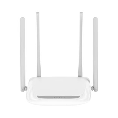 Donanım - Wi-Fi router üzerinde beyaz bir arka plan ağ. Bu izole, yolları alt mevcuttur.