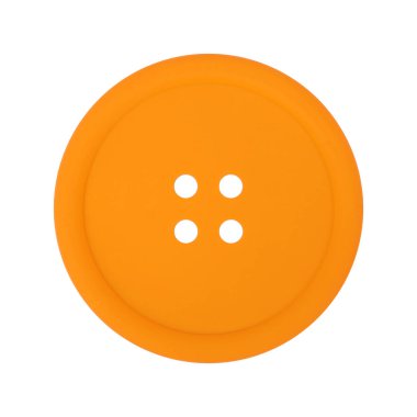 Giysi, Ayakkabı ve aksesuarları - beyaz bir arka plan Closeup turuncu düğmesini.