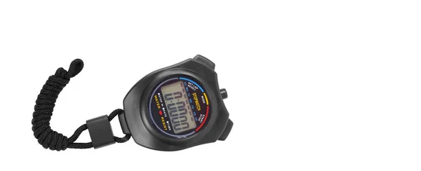 Sports equipment - Black Stopwatch Isolated — Stock Photo, Image
