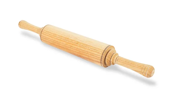 Accessori cucina - Legno Rolling pin isolato — Foto Stock