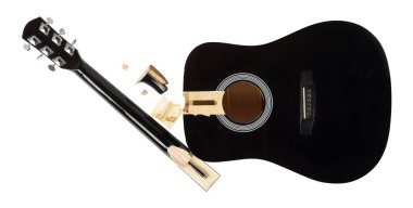 Gitar tamir ve servis - kırık gitar izole