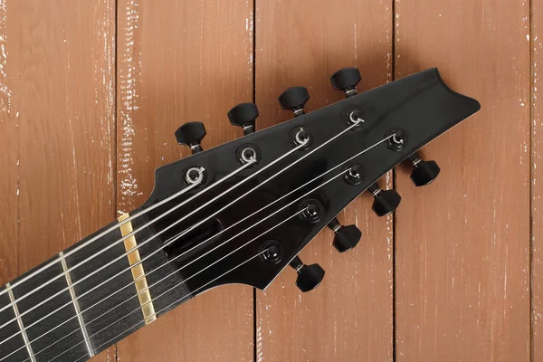 Instrumento musical - cabeça pescoço afinação peg 8 corda guitarra — Fotografia de Stock