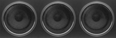 Müzik ve ses-ön görünüm üç bas subwoofer hoparlör Enclos