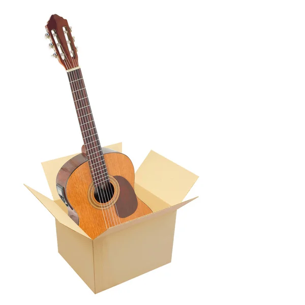 Servicio de correos y embalaje, Música y sonido - Guitarra clásica en — Foto de Stock