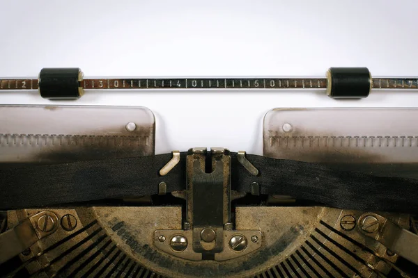 Vintage objects - Retro typewriter fragment — Stock Photo, Image