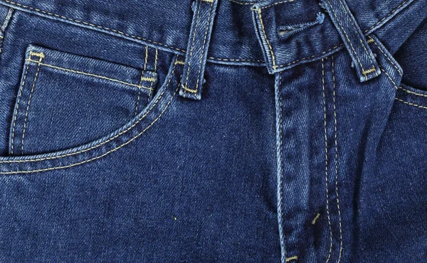 Одежда, обувь и аксессуары - вид спереди синие джинсы — стоковое фото