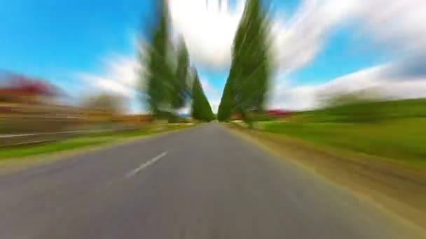 車の微速度撮影に乗る — ストック動画