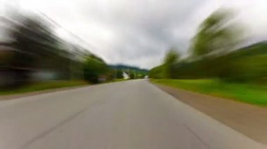 bir araba timelapse binmek