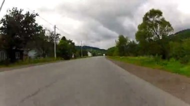 bir araba timelapse binmek