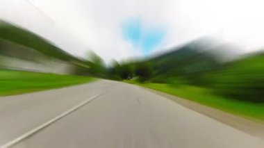 bir araba timelapse binmek