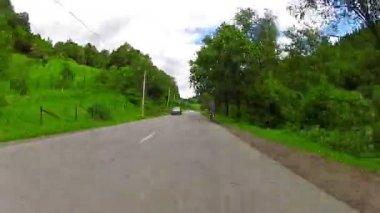 bir araba timelapse binmek