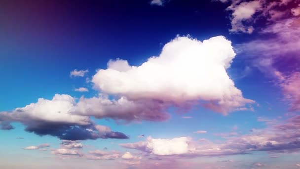 空と雲 タイムラプス — ストック動画