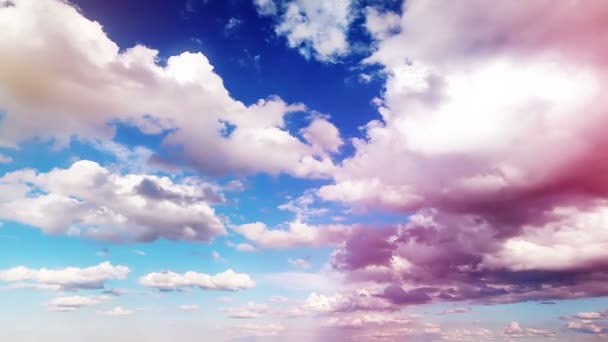 Небо Облака Timelapse — стоковое видео