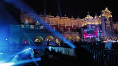 Krakow, Polonya, 18 Aralık 2018 - Old Town. New Year's Eve